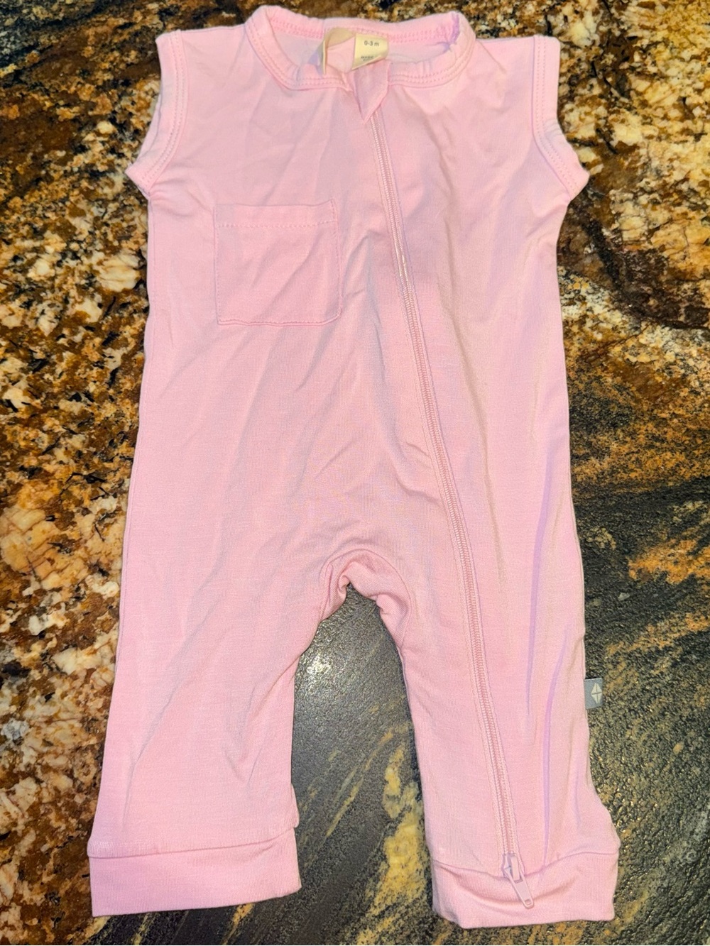 Kyte BABY Peony Sleeveless Zip Romper